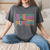 She is Mom shirt, says she is strong, chosen, beautiful, capable, victorious, never alone, greatly loved