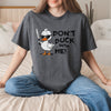 Don&#39;t duck with me shirt, funny duck shirt, dark heather