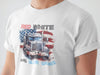 Trucker tshirt, semi driver tshirt, truck driver shirt men, patriotic shirt, red white and blue skies, trucker gift shirt,truck driver shirt