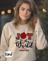 Christmas sweatshirt, Joy to the world sweatshirt, Christmas sweatshirt for women, Christmas clothing, Christmas Sweater,Winter Sweatshirt
