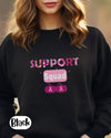 Halloween sweatshirt,Breast Cancer awareness sweatshirt,Halloween sweater,In October We Wear Pink,October Shirt,Halloween gift,Support Squad
