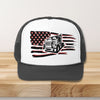American flag trucker hat, American flag hat, trucker hat