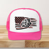 American flag trucker hat, American flag hat, trucker hat