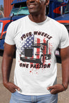 Trucker shirt, truck driver shirt, trucker tee, four wheels trucker shirt, trucker gift shirt, patriotic trucker shirt,gift for truck driver
