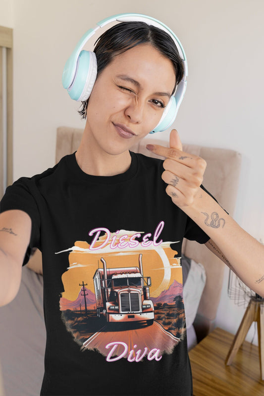 Womens trucker shirt, Diesel Diva shirt